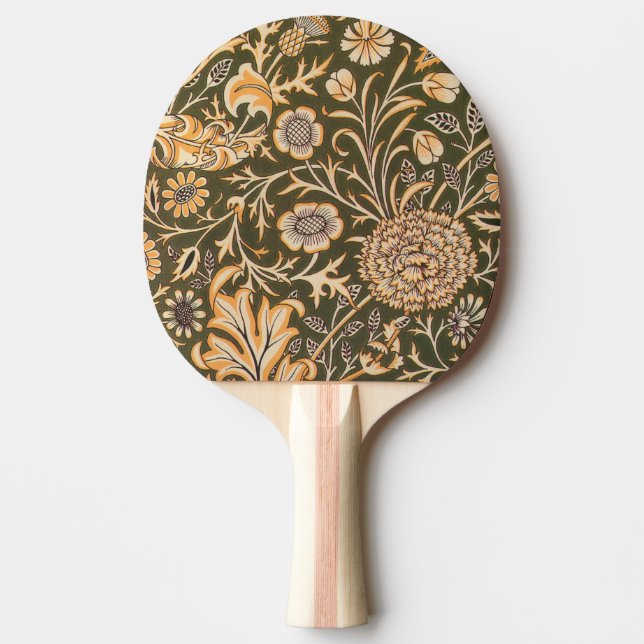 William Morris Cherwell Wallpaper Pattern Ping Pong Paddle (Front)