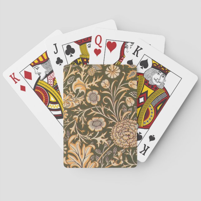 William Morris Cherwell Wallpaper Pattern Playing Cards (Back)