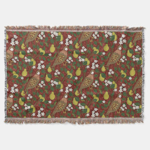 William Morris Christmas  Throw Blanket