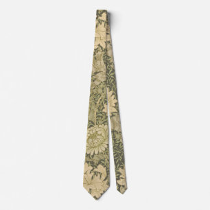 William Morris Chrysantemum Soft Floral Design Tie