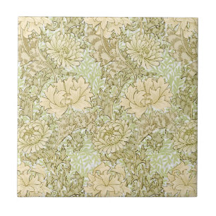 William * Morris Chrysanthemum Flowers Ceramic Tile