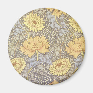 William Morris Chrysanthemum Mum Flowers Magnet