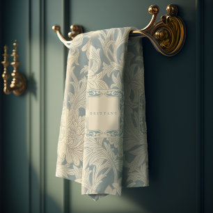 William Morris Chrysanthemum Pattern Bath Towel Se