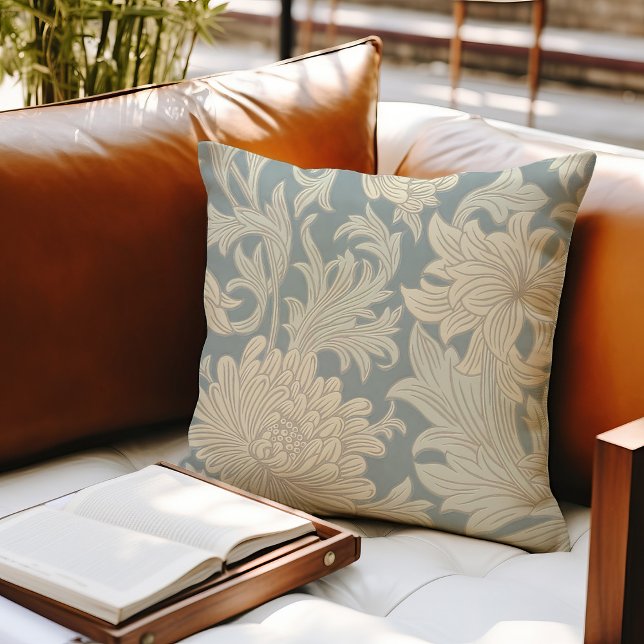 William Morris Chrysanthemum Pattern Cushion (Creator Uploaded)