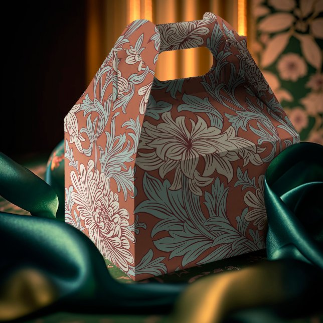 William Morris Chrysanthemum Pattern Favour Box (Creator Uploaded)