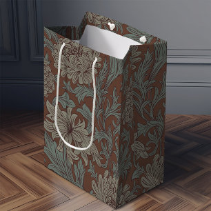 William Morris Chrysanthemum Pattern Medium Gift B Bag