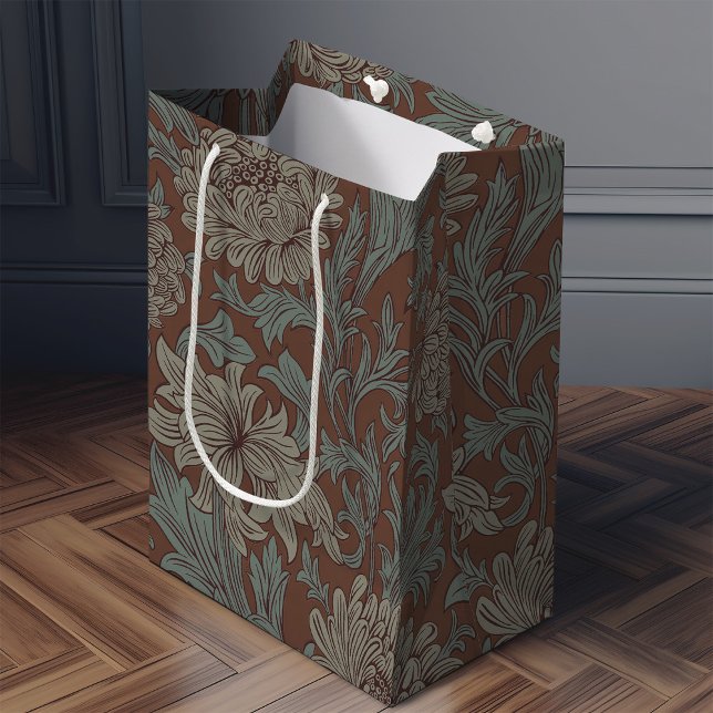 William Morris Chrysanthemum Pattern Medium Gift B Bag (Creator Uploaded)