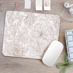 William Morris Chrysanthemum Pattern Mouse Pad