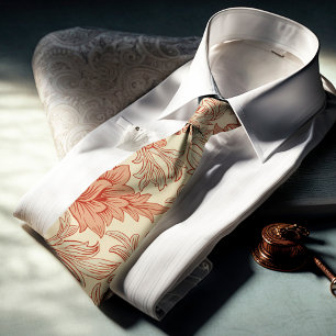 William Morris Chrysanthemum Pattern Neck Tie