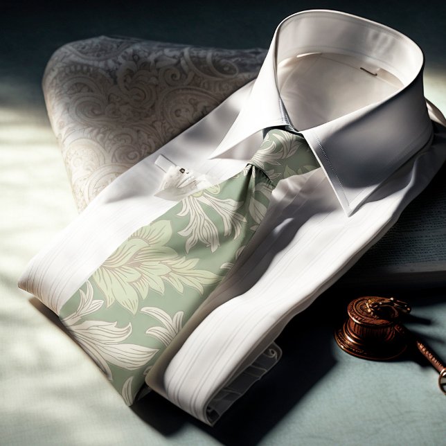 William Morris Chrysanthemum Pattern Neck Tie (Creator Uploaded)