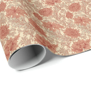 William Morris Chrysanthemum Pattern Wrapping Pape Paper
