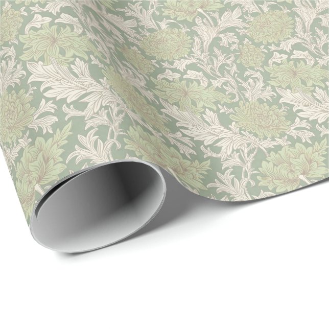 William Morris Chrysanthemum Pattern Wrapping Pape Paper (Roll Corner)