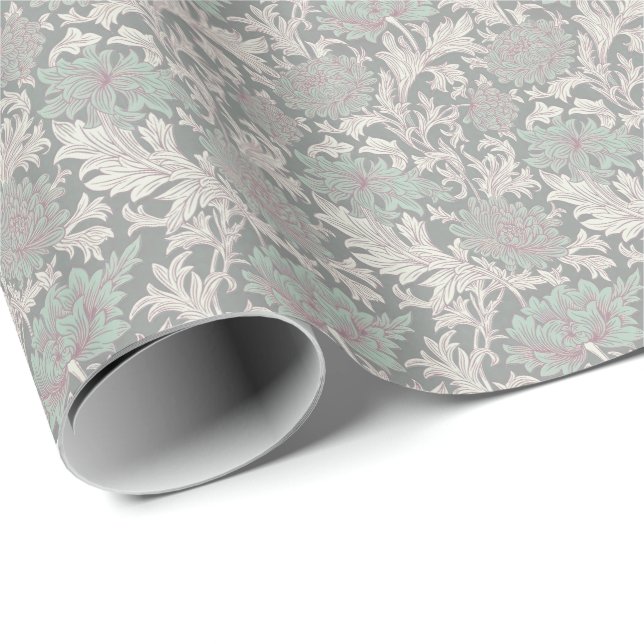 William Morris Chrysanthemum Pattern Wrapping Pape Wrapping Paper (Roll Corner)