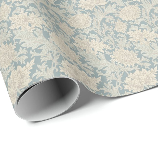 William Morris Chrysanthemum Pattern Wrapping Paper (Roll Corner)