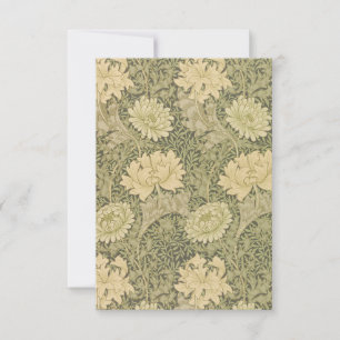 William Morris Chrysanthemum Print Card