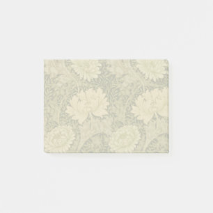 William Morris Chrysanthemum Sage Flower Post-it Notes