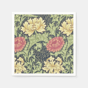 William Morris Chrysanthemum Vintage Floral Art Napkin