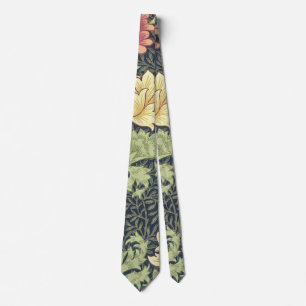William Morris Chrysanthemum Vintage Floral Art Tie