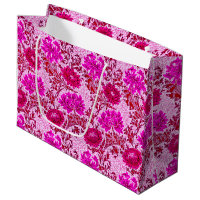 William Morris Chrysanthemums, Burgundy and Pink