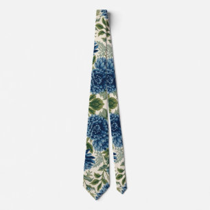 William Morris Chrysanthemums Floral Art Nouveau Tie