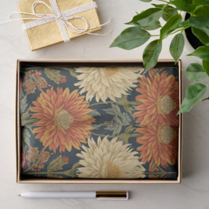  William Morris Chrysanthemums Floral Art Nouveau  Tissue Paper