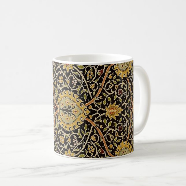 William Morris Classic Carpet Art Print Design Coffee Mug (Front Right)