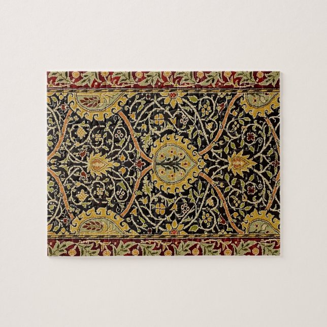 William Morris Classic Carpet Art Print Design Jigsaw Puzzle (Horizontal)