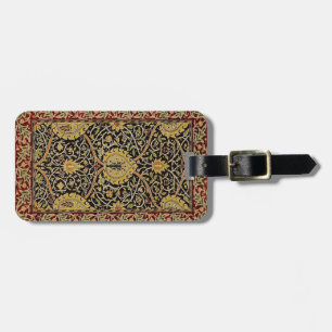 William Morris Classic Carpet Art Print Design Luggage Tag