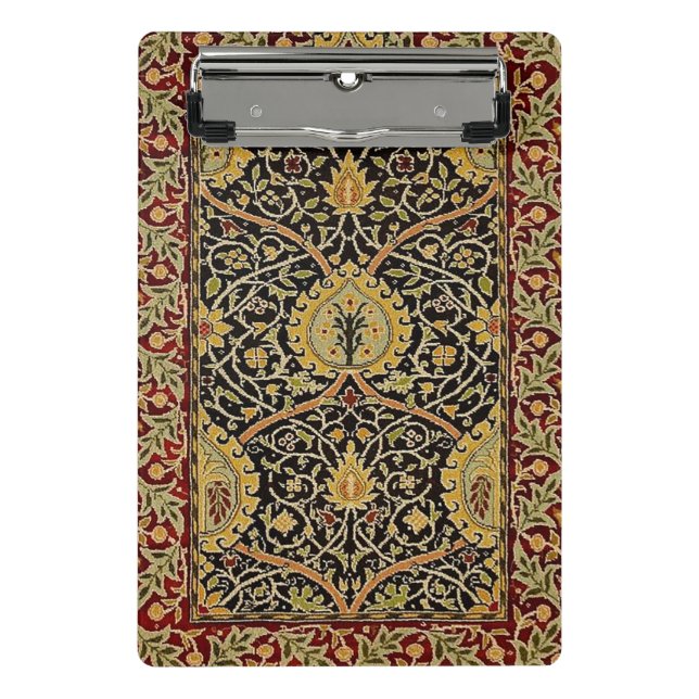 William Morris Classic Carpet Art Print Design Mini Clipboard (Front)