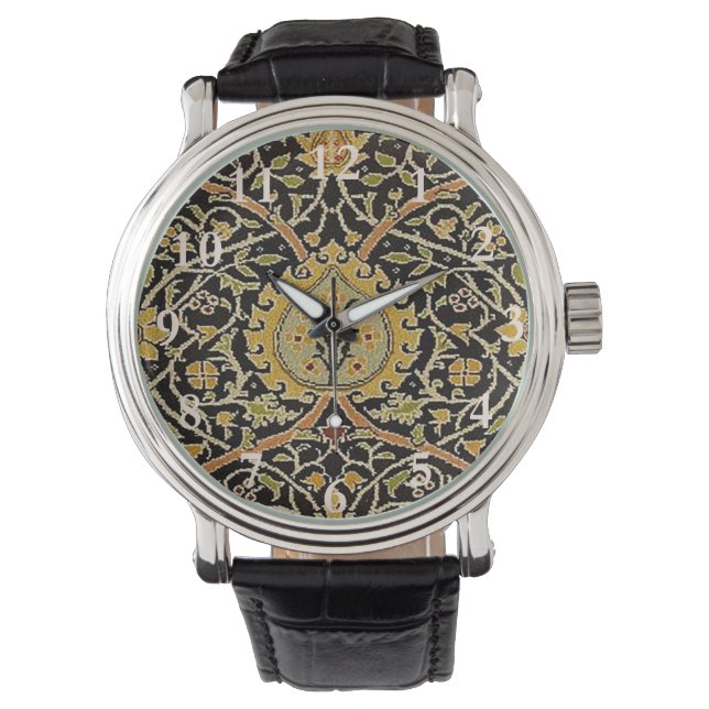 William Morris Classic Carpet Art Print Design Watch (Front)