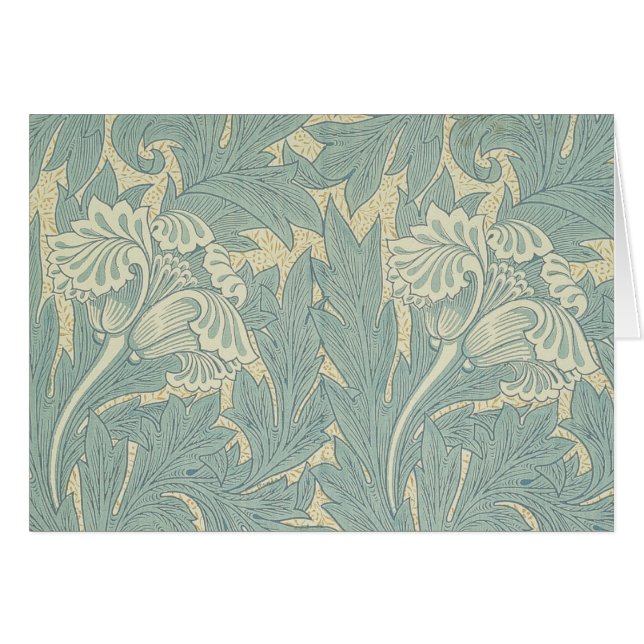William Morris Classic Tulip Blue Floral (Front Horizontal)