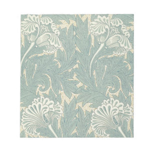 William Morris Classic Tulip Blue Floral Notepad