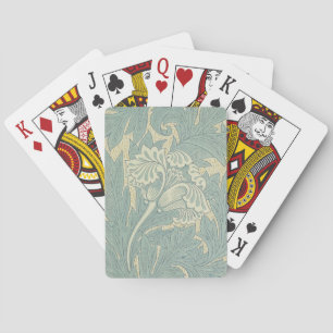 William Morris Classic Tulip Blue Floral Playing Cards