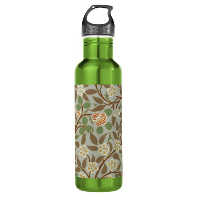 William Morris Clover Botanical Flower 710 Ml Water Bottle (Front)