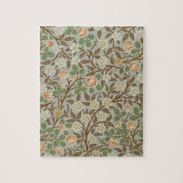 William Morris Clover Botanical Flower Jigsaw Puzzle (Vertical)