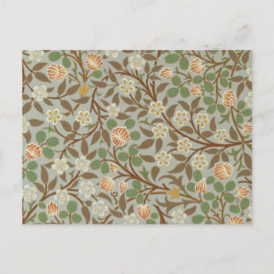 William Morris Clover Botanical Flower Postcard