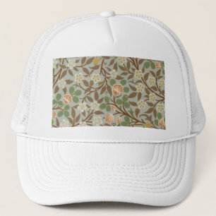 William Morris Clover Botanical Flower Trucker Hat