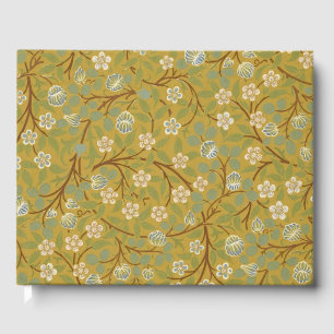 William Morris Clover Vintage Floral Art Guest Book