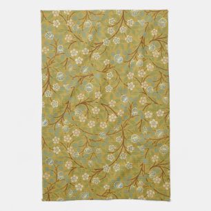 William Morris Clover Vintage Floral Art Tea Towel
