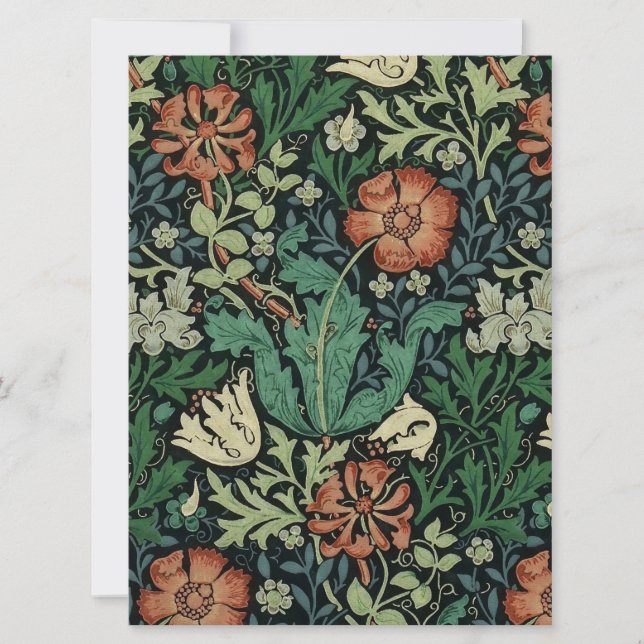 William Morris Compton Floral Art Nouveau Pattern (Front)