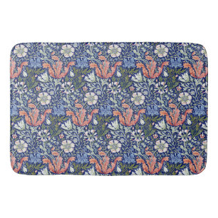 William Morris Compton Floral Art Nouveau Pattern Bath Mat