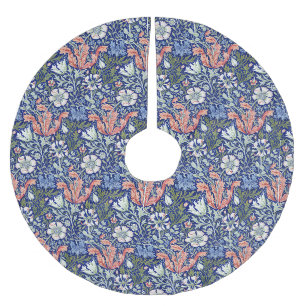 William Morris Compton Floral Art Nouveau Pattern Brushed Polyester Tree Skirt