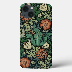 William Morris Compton Floral Art Nouveau Pattern iPhone 13 Case