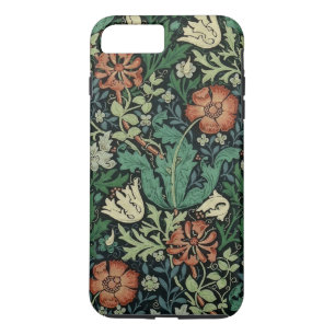 William Morris Compton Floral Art Nouveau Pattern iPhone 8 Plus/7 Plus Case