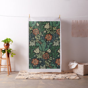 William Morris Compton Floral Art Nouveau Pattern Fabric