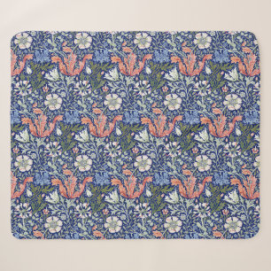 William Morris Compton Floral Art Nouveau Pattern Sherpa Blanket