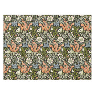 William Morris Compton Floral Art Nouveau Pattern Tablecloth