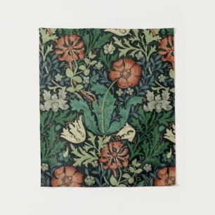William Morris Compton Floral Art Nouveau Pattern Tapestry