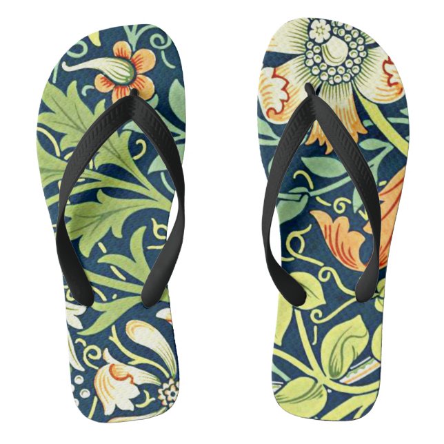 William Morris - Compton, vintage pattern Thongs (Footbed)