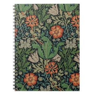 William Morris Compton Wallpaper Classic Notebook